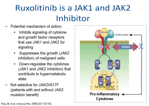 Ruxolitinib is a JAK1 and JAK2 Inhibitor